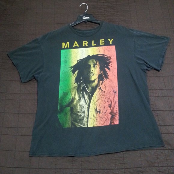 Zion Other - Bob Marley Shirt Reggae Rasta Jamacia Men's XXL Black